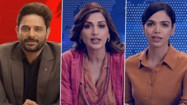 The Broken News Teaser: Sonali Bendre To Make OTT Debut With ZEE5 Series Featuring Jaideep Ahlawat and Shriya Pilgaonkar (Watch Video)