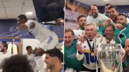 Real Madrid Players and Support Staff Erupt Into Joyous Celebrations After UCL 2021–22 Title Win (Watch Video)