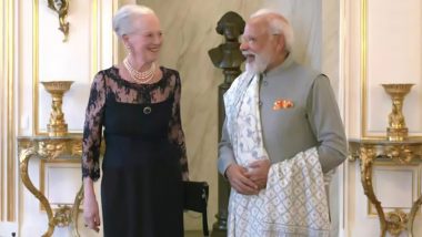 PM Narendra Modi Meets Queen of Denmark Margrethe II in Copenhagen