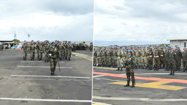 Major Jyoti Yadav of Indian Army Took Over Command of International Contingent During UN Peacekeepers Day Ceremony in Congo