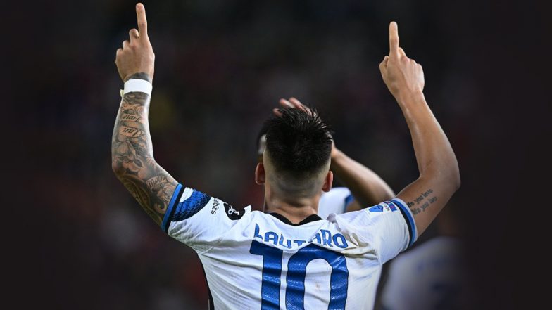 Cagliari 1-3 Inter Milan, Serie A 2021-22: Lautaro Martinez Helps Nerazzurri Continue Title Push (Watch Goal Video Highlights)