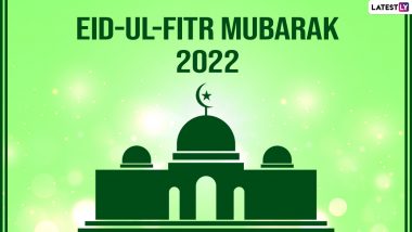 Eid ul-Fitr 2022 Mubarak Wishes & Happy Eid Images: WhatsApp Stickers, GIF Greetings, HD Wallpapers, Shayaris and SMS To Wish on Muslim Festival