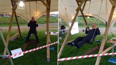 Watch: 51-Year-Old Man Spends 36 Hours Rocking Back And Forth On A Swing in England; Creates New Guinness World Record 