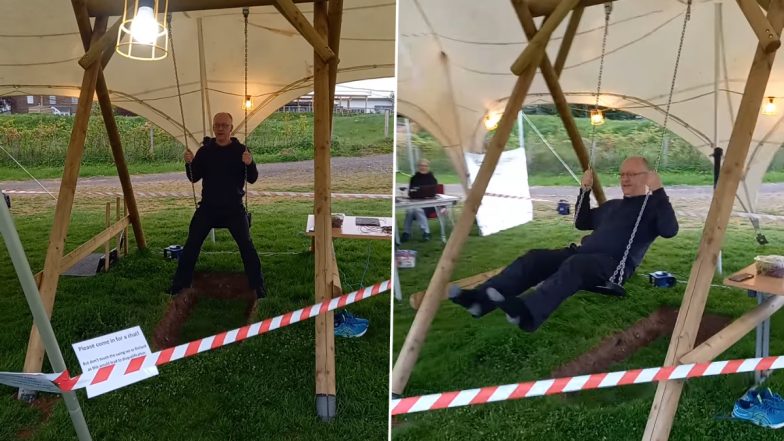 Watch: 51-Year-Old Man Spends 36 Hours Rocking Back And Forth On A Swing in England; Creates New Guinness World Record 