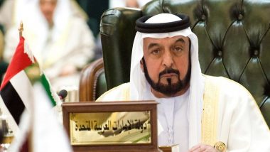 Sheikh Khalifa bin Zayed Al Nahyan Dies: National Flag Flown at Half-Mast in Delhi To Honour Late UAE President