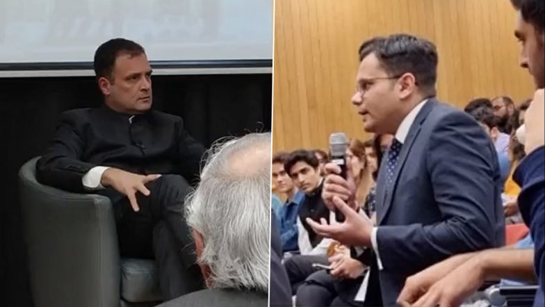 Indian Officer Siddharth Verma Counters Rahul Gandhi’s ‘India Not a Nation’ Theory at Cambridge Event; Watch Video