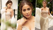 Hina Khan Looks Ethereal In a White Corset Fusion Dress At UK Asian Film Festival 2022 (View Pics)
