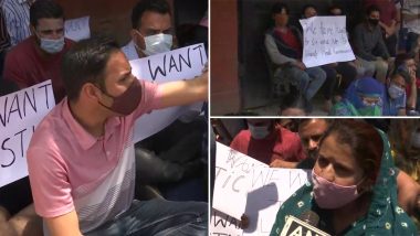 Rahul Bhat Killing: Kashmiri Pandits Stage Protest in Srinagar