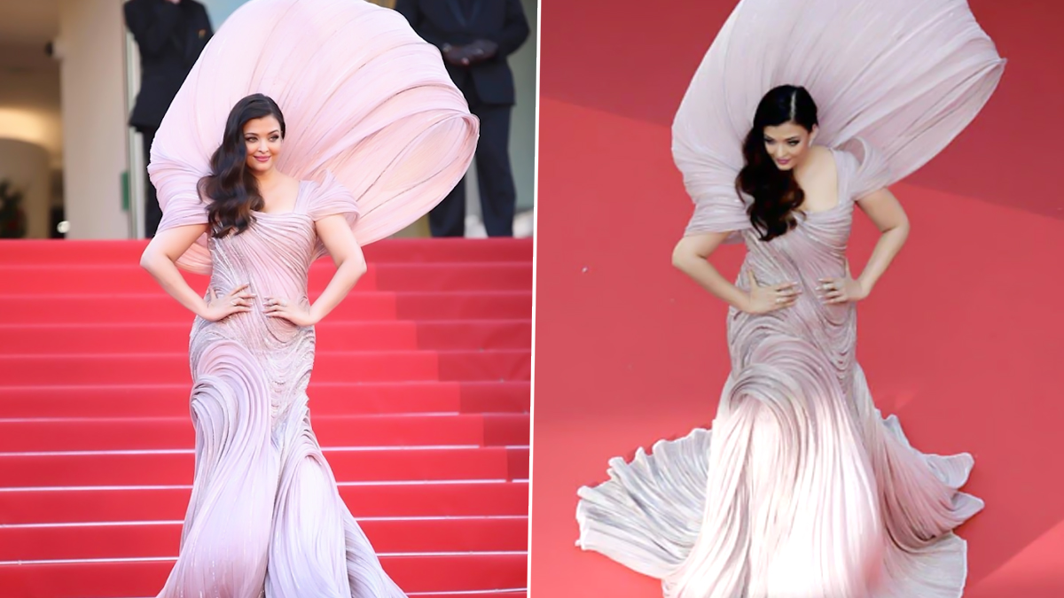 Cannes 2022: Aishwarya Rai Bachchan Aces the Red Carpet Look During  Armageddon Time Premiere (Watch Video) | ðŸ‘— LatestLY