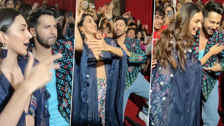 Jugjugg Jeeyo Song The Punjaabban: Varun Dhawan, Kiara Advani Enthrall Fans by Launching Their New Number in Delhi