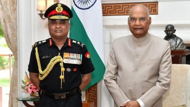 Indian Army Chief General Manoj Pande to Receive Param Vishisht Seva Medal from President Ram Nath Kovind Today