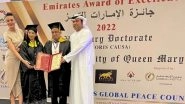 Business News | Founder of AdvertiCe, Mayur Sethi Gets Emirates Award of Excellence in Dubai Along with Doctorate in Digital Transformation