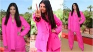 Aishwarya Rai Bachchan at Cannes 2022: View Photos of Beauty Queen Ooze Power and Confidence in Head-to-Toe Pink