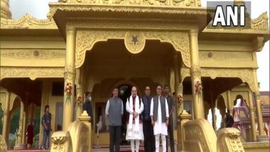 Amit Shah Visits Golden Pagoda on Second Day of His Arunachal Pradesh Visit