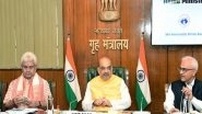 Amit Shah to Hold Meeting with LG Manoj Sinha and Other Top Officials On Security in Jammu and Kashmir Today