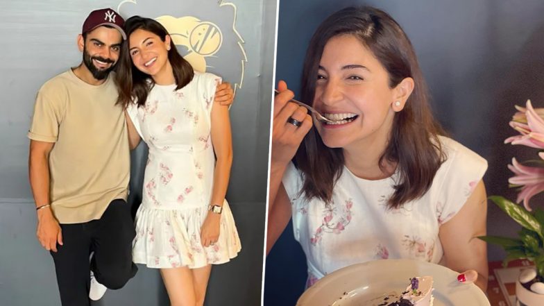 Anushka Sharma Pens a Powerful Note on Her 34th Birthday as She Rejoices Eating the Biggest Slice from Her Cake (View Pics)