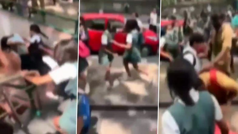 Karnataka: Bengaluru School Girl Students Indulge in Street Fight Over  Boyfriend, Video Goes Viral | ðŸ“° LatestLY