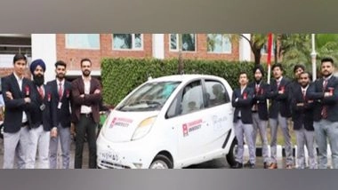 Business News | Chandigarh University Mechatronics Engineering Students Successfully Tests AI-powered Driverless Car NOMAD