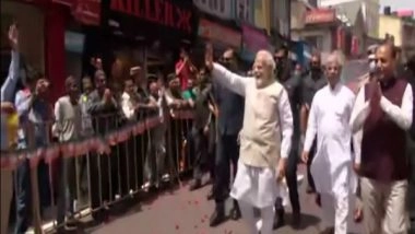 India News | PM Modi Arrives in Shimla to Attend Garib Kalyan Sammelan