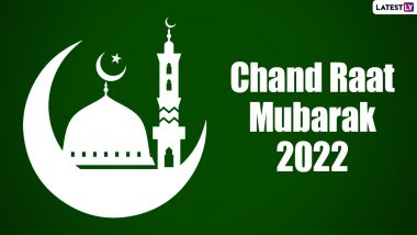Chand Raat Mubarak 2022 Images & HD Wallpapers for Free Download Online: Wish Happy Eid al-Fitr With WhatsApp Stickers, GIFs, SMS and Quotes To Bid Farewell to Ramadan