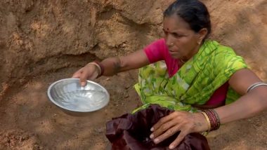 Maharashtra Water Scarcity: Villagers of Chandrapur District Dig Pits To Collect Water (See Pics)