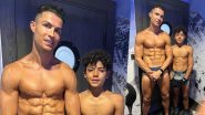 Abs-olutely Fit! Cristiano Ronaldo and His 11-Yr-Old Son, Cristiano Ronaldo Jr Flaunt Steely Abs in New Instagram Photo