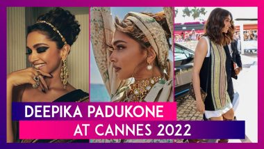 Deepika Padukone At Cannes 2022: Actor Sizzles In Black And Gold Saree At The Red Carpet
