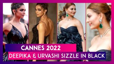 Cannes 2022: Deepika Padukone And Urvashi Rautela Sizzle In Black On The Red Carpet