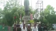 India News | MP: Congress Workers Protest Vandalism of Nehru's Statue in Madhya Pradesh, Demand Action Against Accused