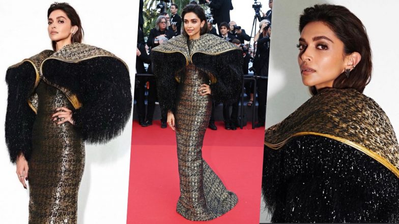 Cannes 2022: Deepika Padukone shimmers in black gown on Day 6