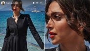 Cannes 2022: Deepika Padukone Oozes Class in a Black Pantsuit Paired With Statement Neckpiece at the Prestigious Event (View Pics)