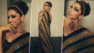 Cannes 2022: Deepika Padukone Exudes Elegance as She Stuns in a Sabyasachi Saree on the Red Carpet (View Pics)