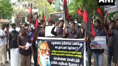 India News | Thanthai Periyar Dravidar Kazhagam Stages Protests in Chennai, Demands Change in Railway Exam Venue
