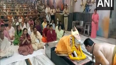 India News | Union Minister Attends 'Bhasma Aarti' at Ujjain's Mahakaleshwar Temple