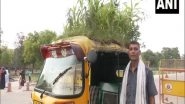 India News | Auto Richshaw with Plants Atop Gives Message for Environment Protection