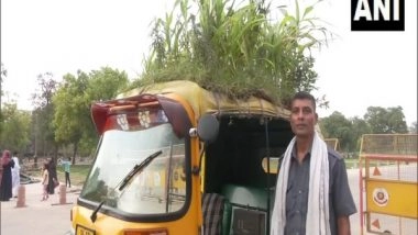 India News | Auto Richshaw with Plants Atop Gives Message for Environment Protection