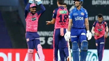 Sports News | IPL 2022: Dew Came In, It Was Hard to Bowl, Says RR Skipper Sanju Samson After Defeat Against MI