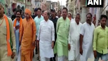 India News | Alwar Temple Demolition: BJP Delegation Reaches Incident Site to Review Situation