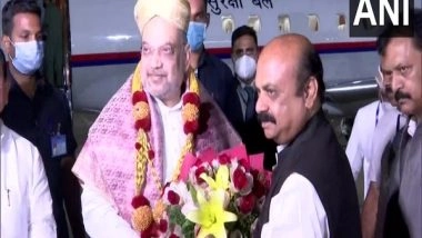 India News | Karnataka: Amit Shah Arrives in Bengaluru Amid Talks of State Cabinet Expansion