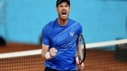 Sports News | Madrid Open 2022: Andy Murray Defeats Dominic Thiem to Enter R2, Sinner Survives Paul Scare