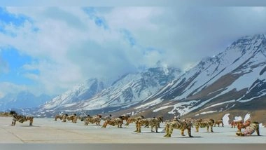 India News | ITBP Personnel Practice Yoga on Himalayan Snow Ahead of International Yoga Day