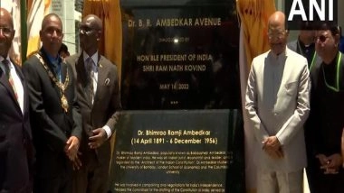 World News | President Kovind Inaugurates Road Named After Architect of Indian Constitution, B R Ambedkar in Jamaica