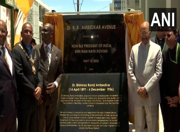 World News | President Kovind Inaugurates Road Named After Architect of Indian Constitution, B R Ambedkar in Jamaica