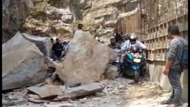 India News | Boulders Fall on NH7, Char Dham Yatra Stops on Badrinath Route