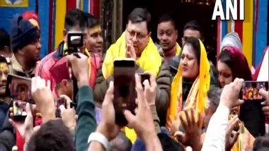 India News | Kedarnath Temple Opens for Devotees Today, CM Dhami Offers Prayers