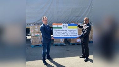 World News | India Provides 7,725 Kg of Humanitarian Aid to Ukraine