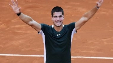 Sports News | Madrid Open: Teenager Carlos Alcaraz Becomes First Player to Beat Nadal and Djokovic at Same Clay-court Event