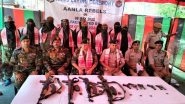India News | Assam: 13 Cadres of AANLA Surrender in Karbi Anglong, Lay Down Arms, Ammunition