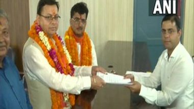 Uttarakhand CM Pushkar Singh Dhami Files His Nomination for Champawat Assembly By-polls