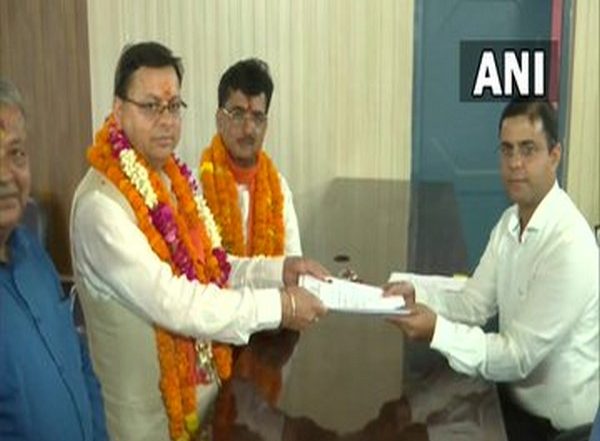 Uttarakhand CM Pushkar Singh Dhami Files His Nomination for Champawat Assembly By-polls